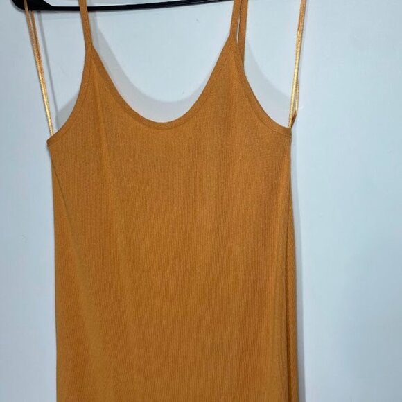 Zara Orange Spaghetti Strap Maxi Dress - Picture 2 of 5